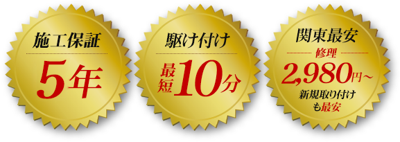 顧客満足のメダルバッジ