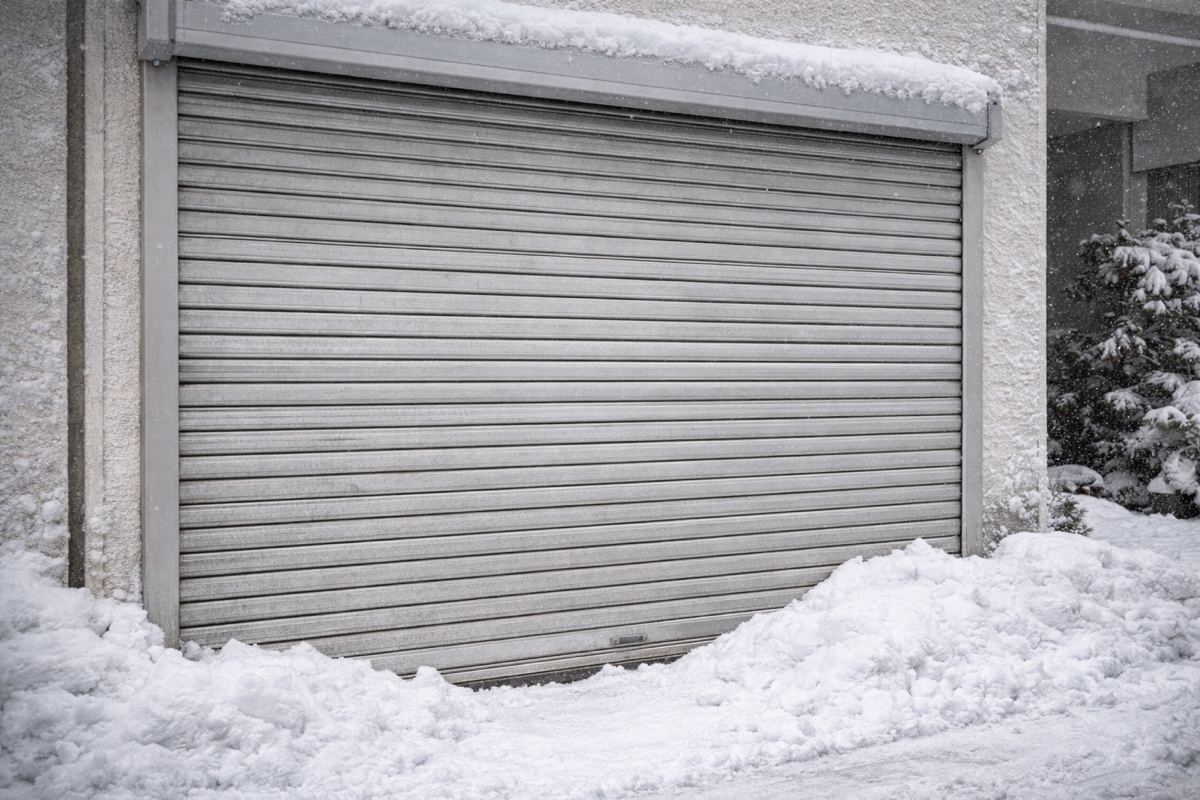 雪によるシャッタートラブル