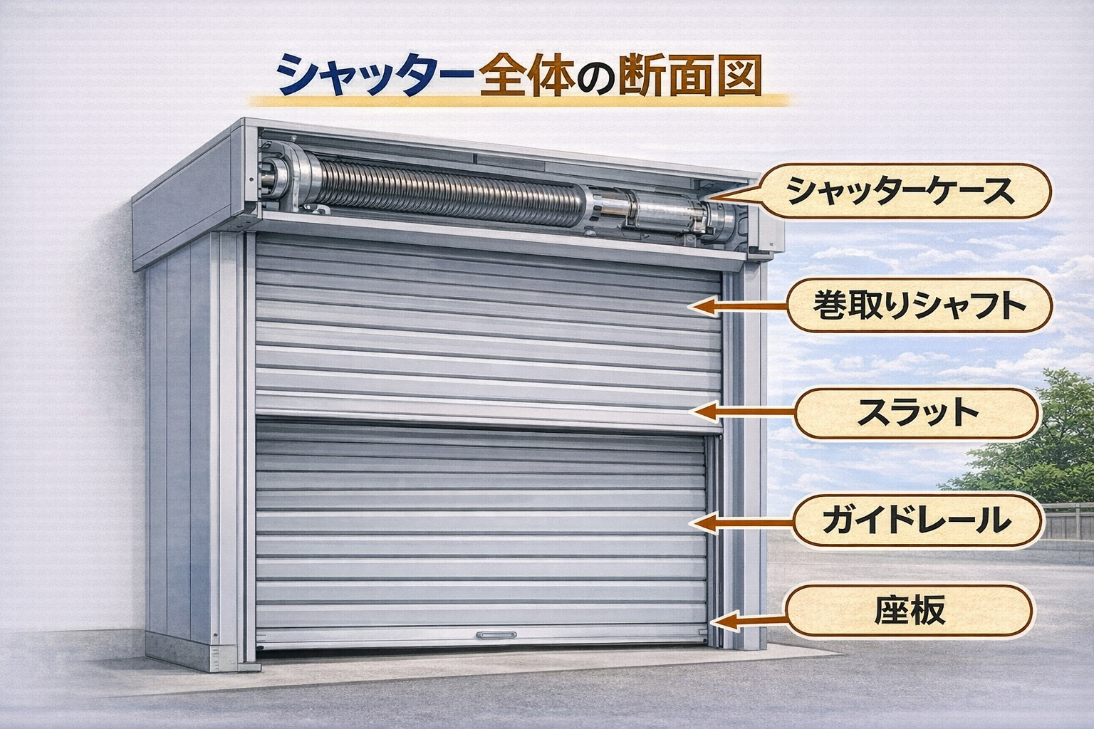 シャッターの構造と役割