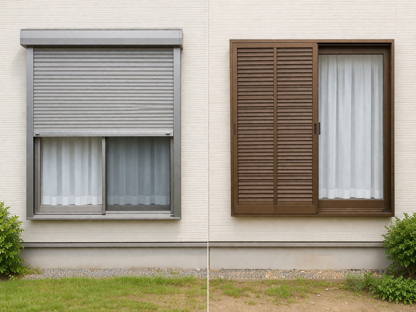 シャッターと雨戸の違い