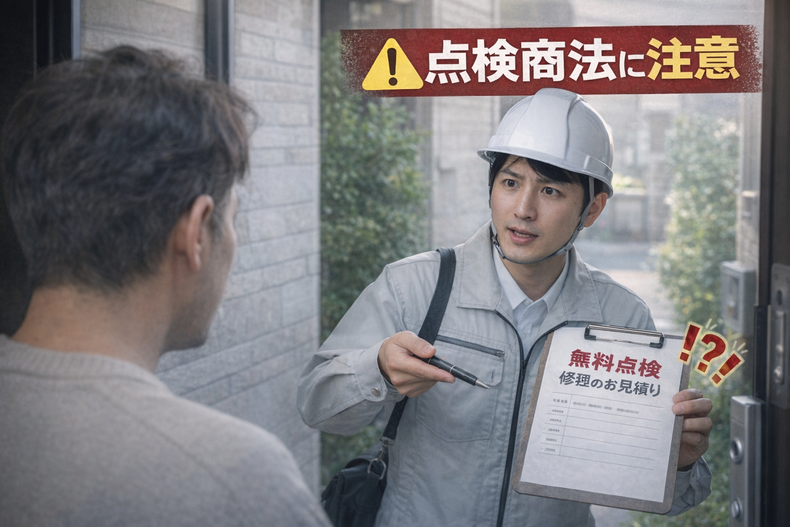 点検商法にご注意