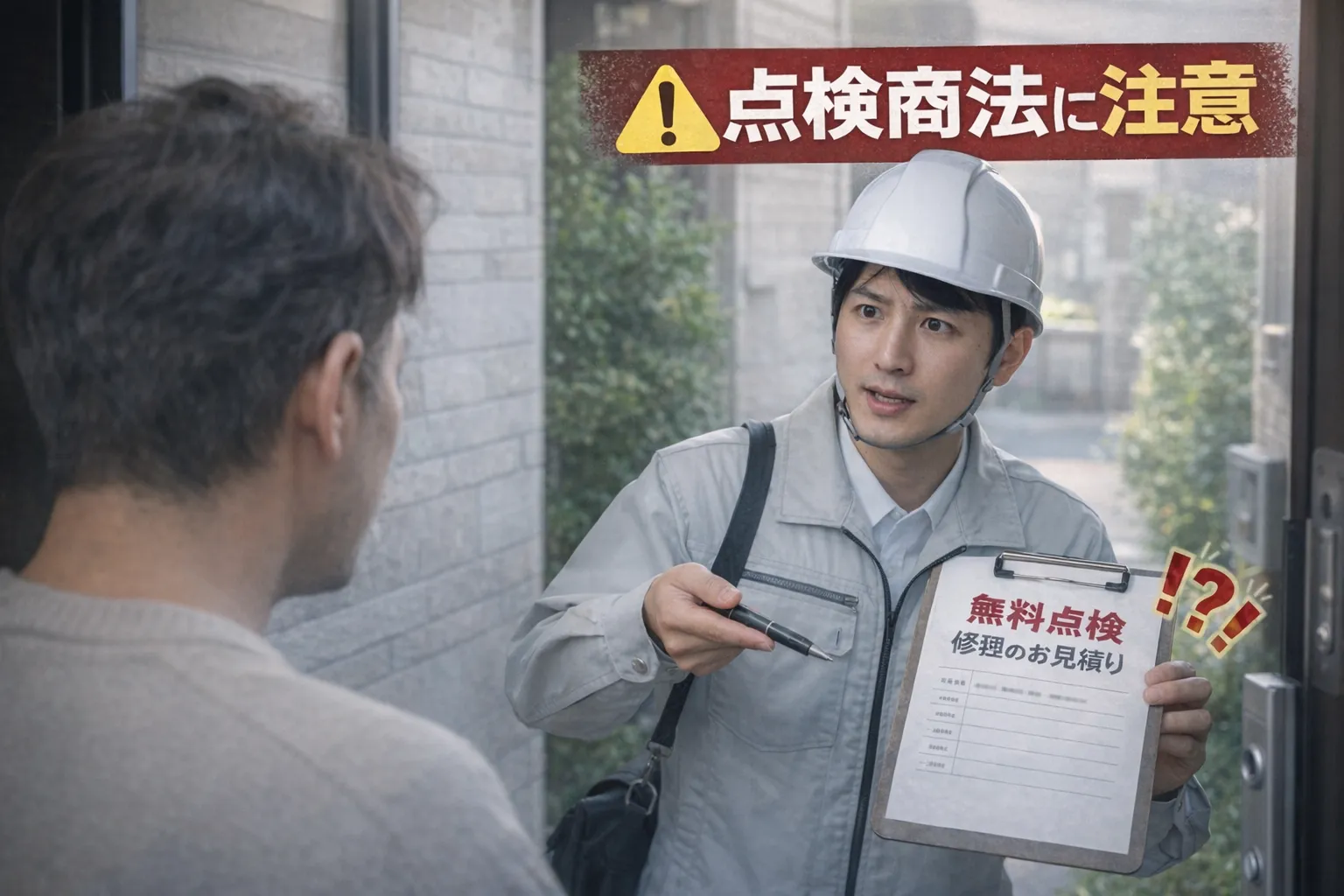 点検商法にご注意