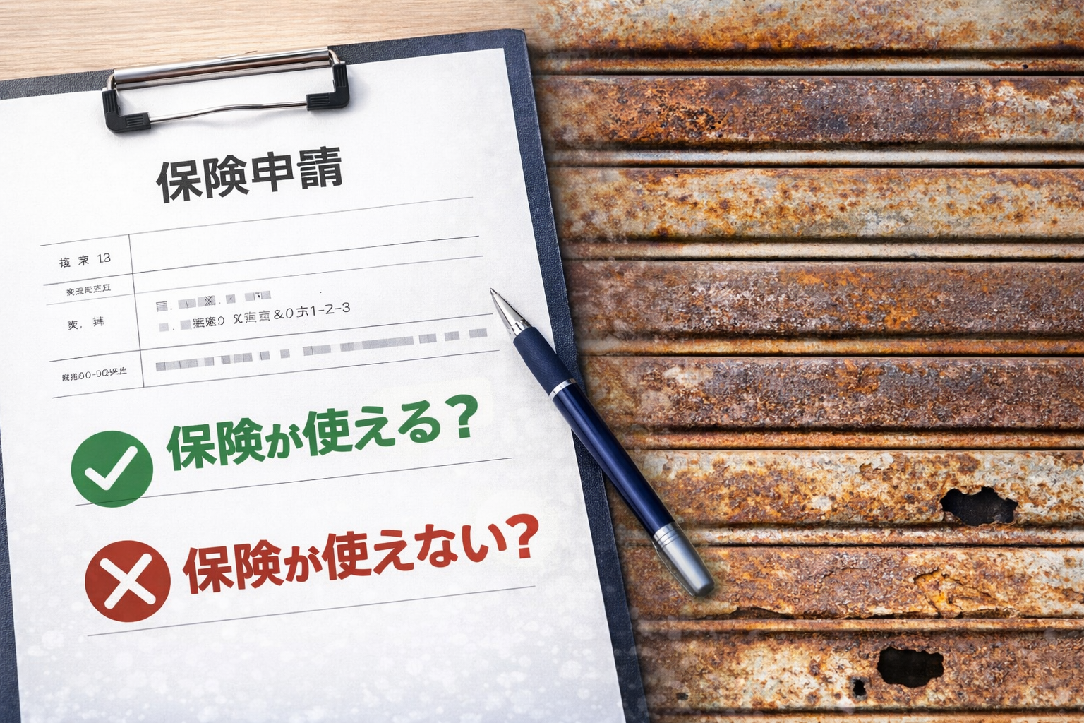 シャッターの故障は火災保険が使えない？