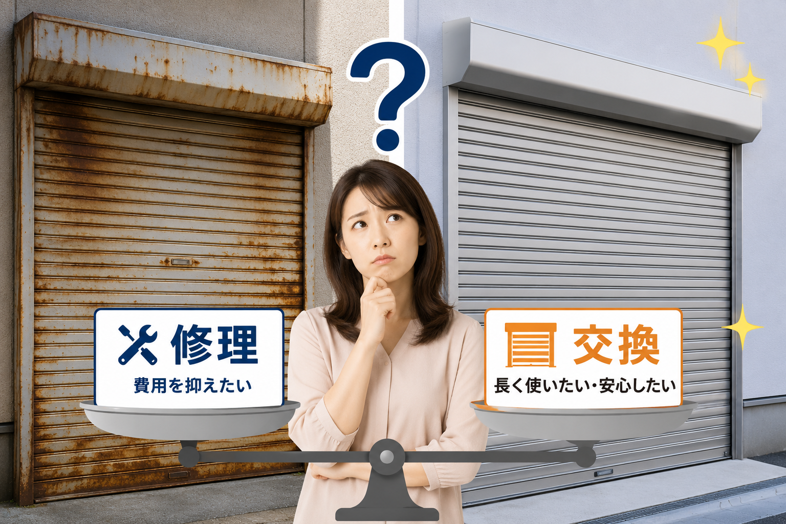 シャッター交換の時期・タイミングの見極め方