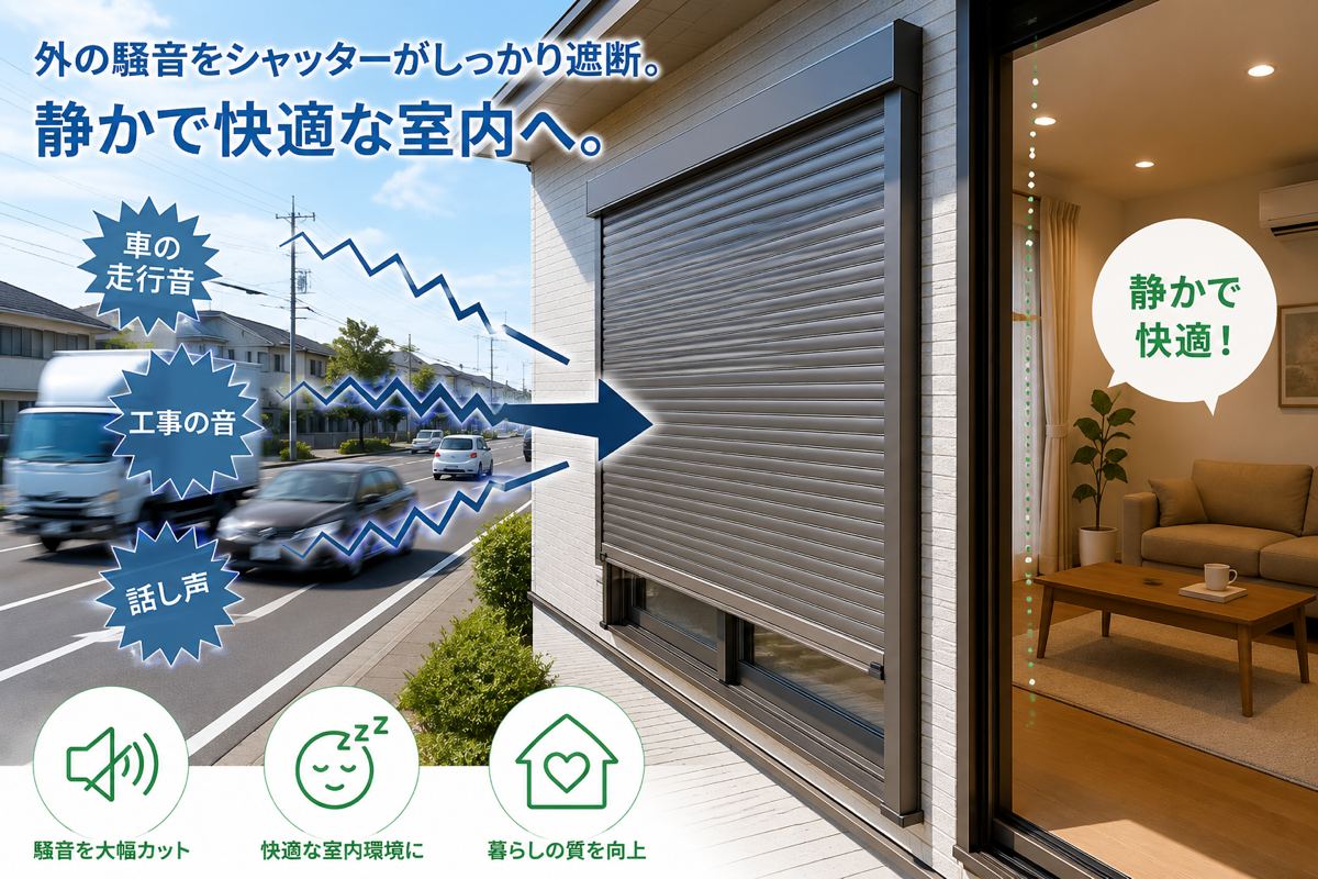 防音シャッターとは？騒音対策に効果はあるか