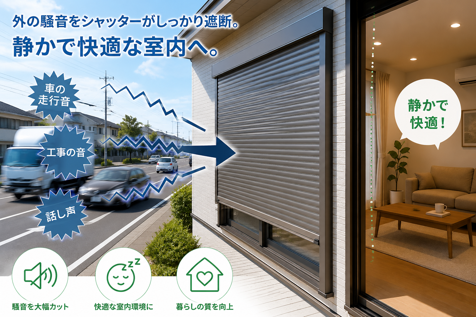 防音シャッターとは？騒音対策に効果はあるか