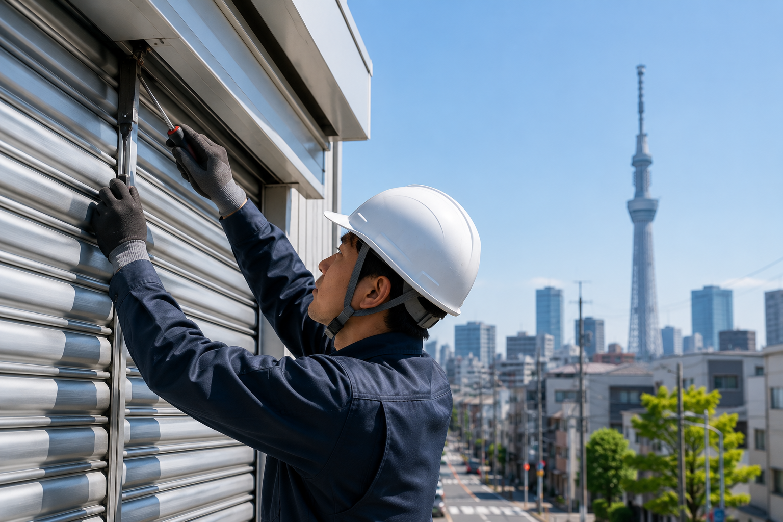 東京都のシャッター修理